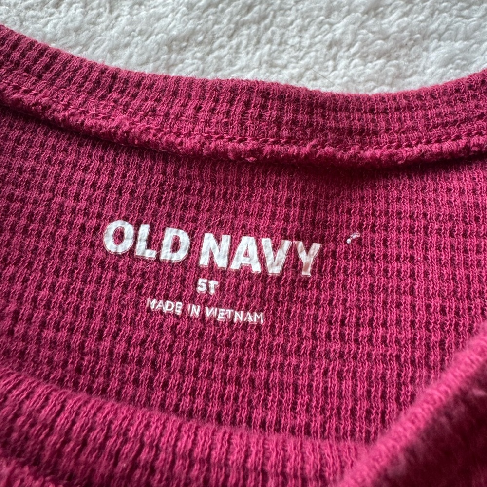 Maroon long sleeve toddler dress